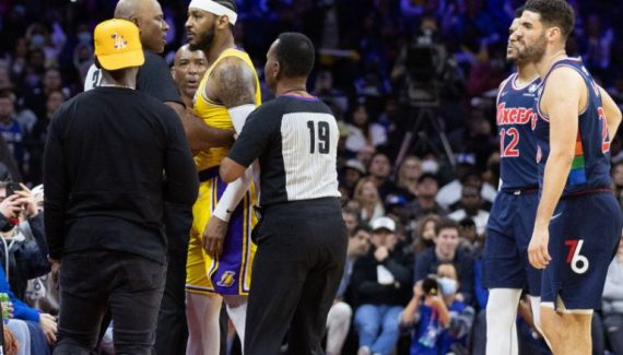 The Sixers banned the fan who provoked Carmelo Anthony |  NBA