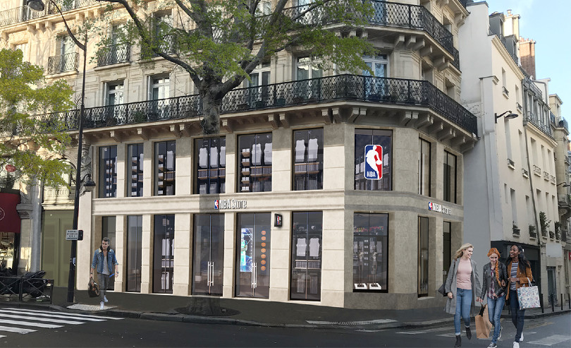 Le NBA Store ouvre 20 Boulevard Saint-Michel à Paris