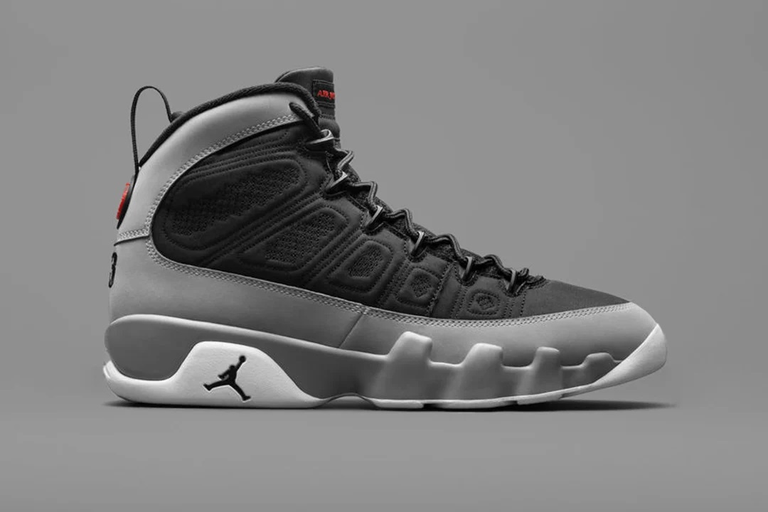 grey air jordan 9