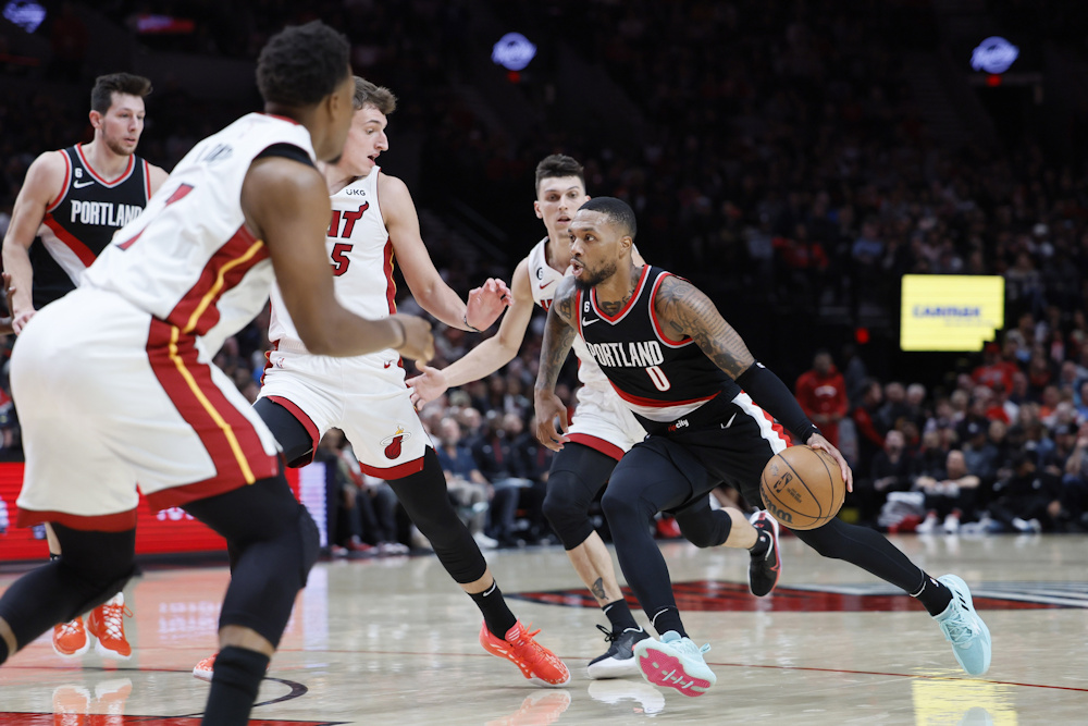 The Heat hand the Blazers their first loss of the season