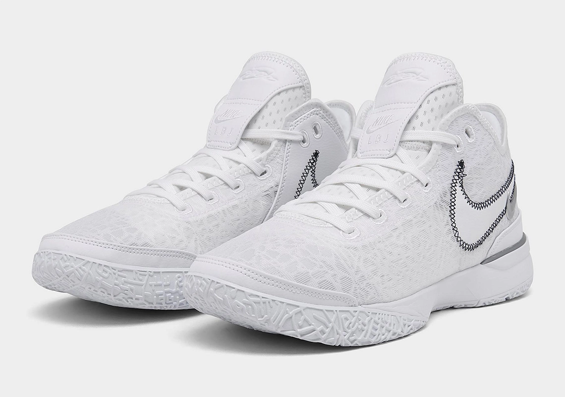 Nike blanche haute sale