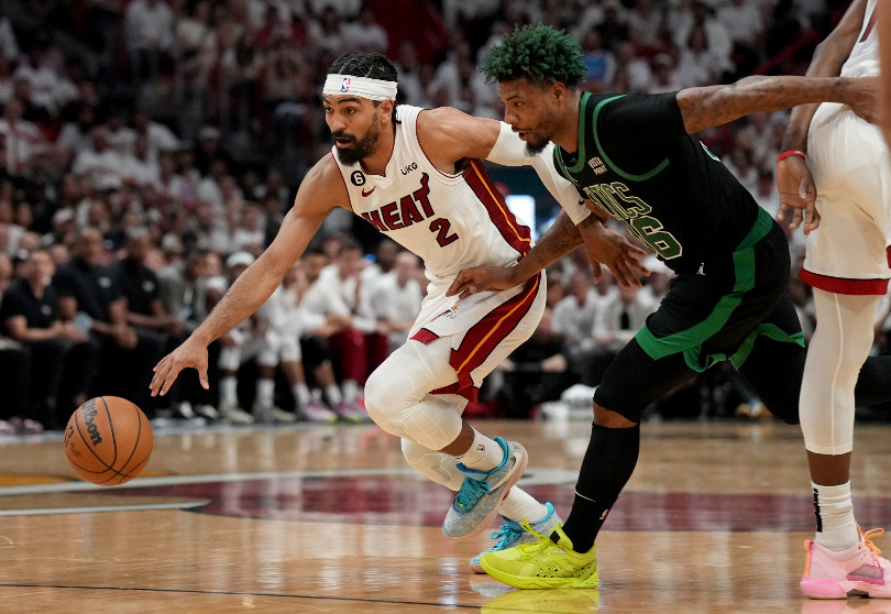 Gabe Vincent, auteur de 29 points dans le Game 3 face aux Celtics