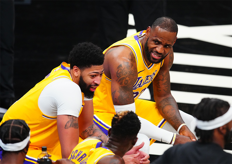 Anthony Davis LeBron James Lakers