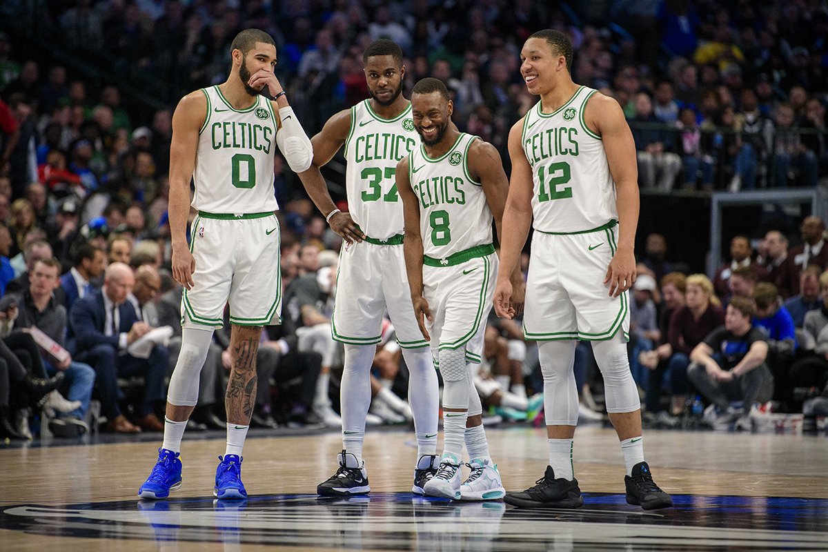 Kemba Walker et Grant Williams à Boston