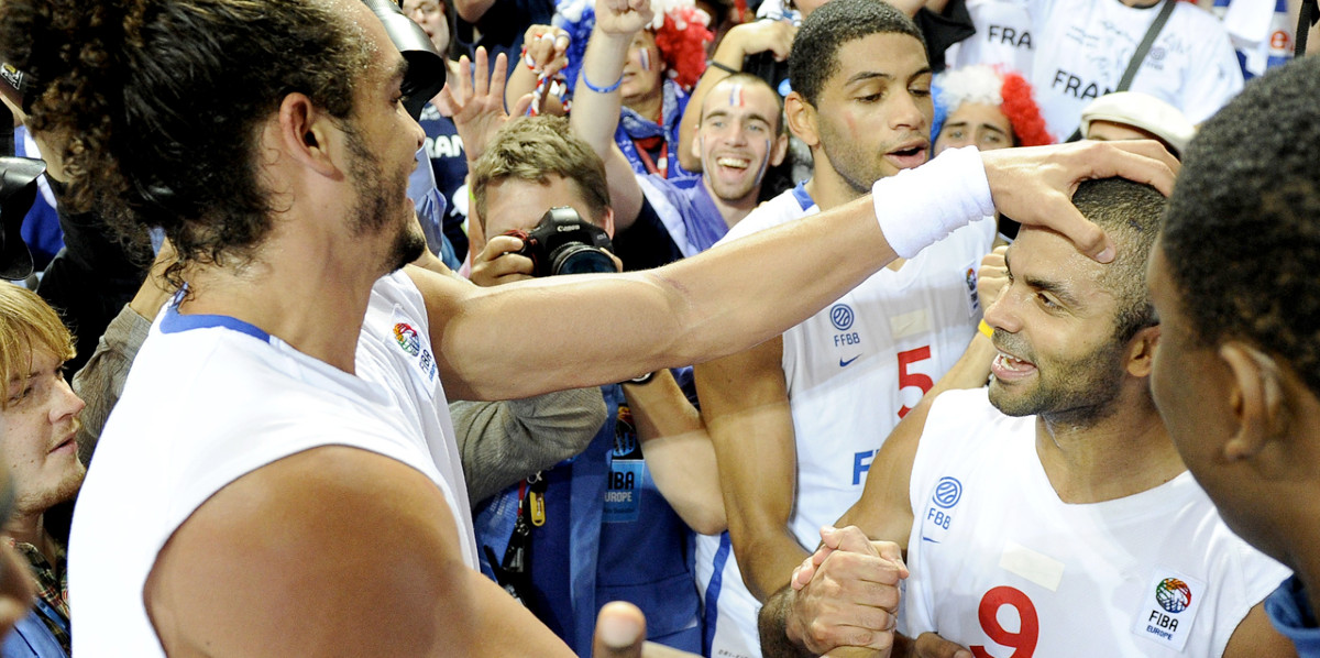 Joakim Noah et Tony Parker
