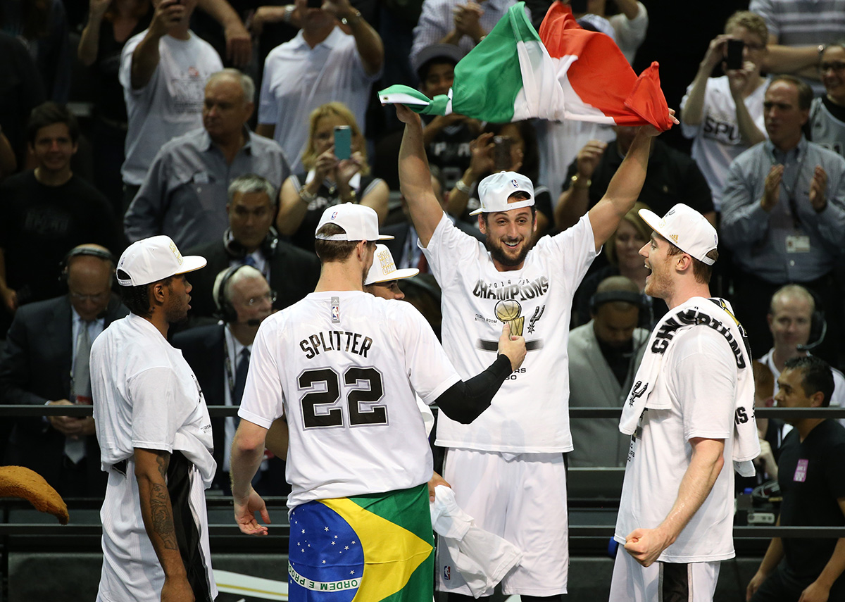 Marco Belinelli, champion NBA en 2014