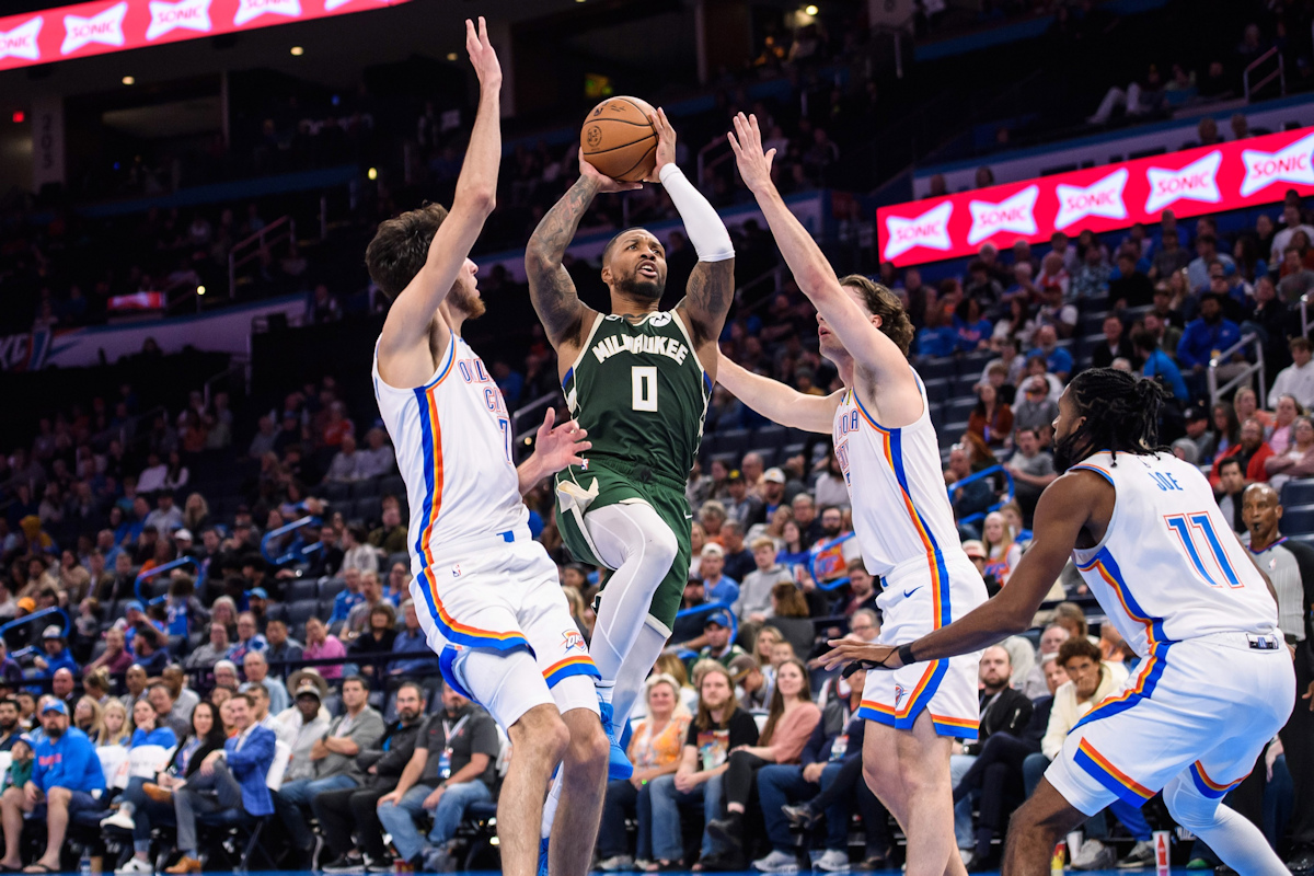 Damian Lillard pris dans la tenaille du Thunder