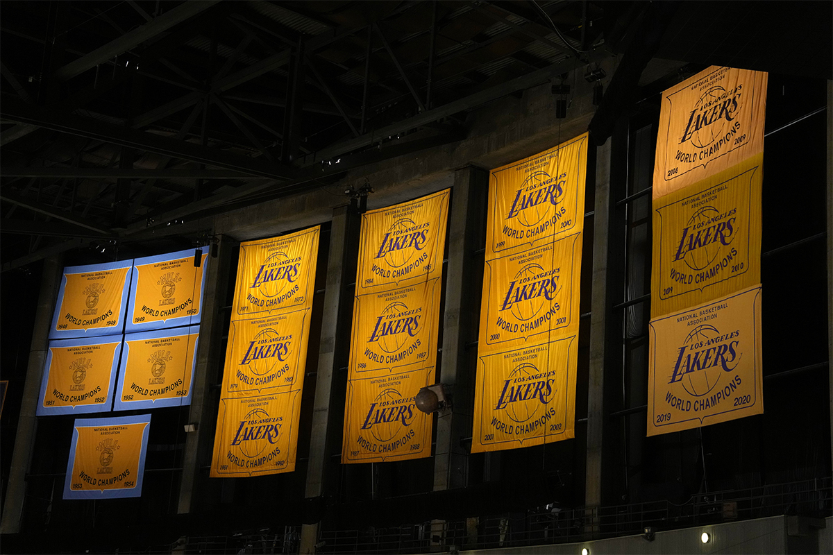 Une bannière pour les Lakers