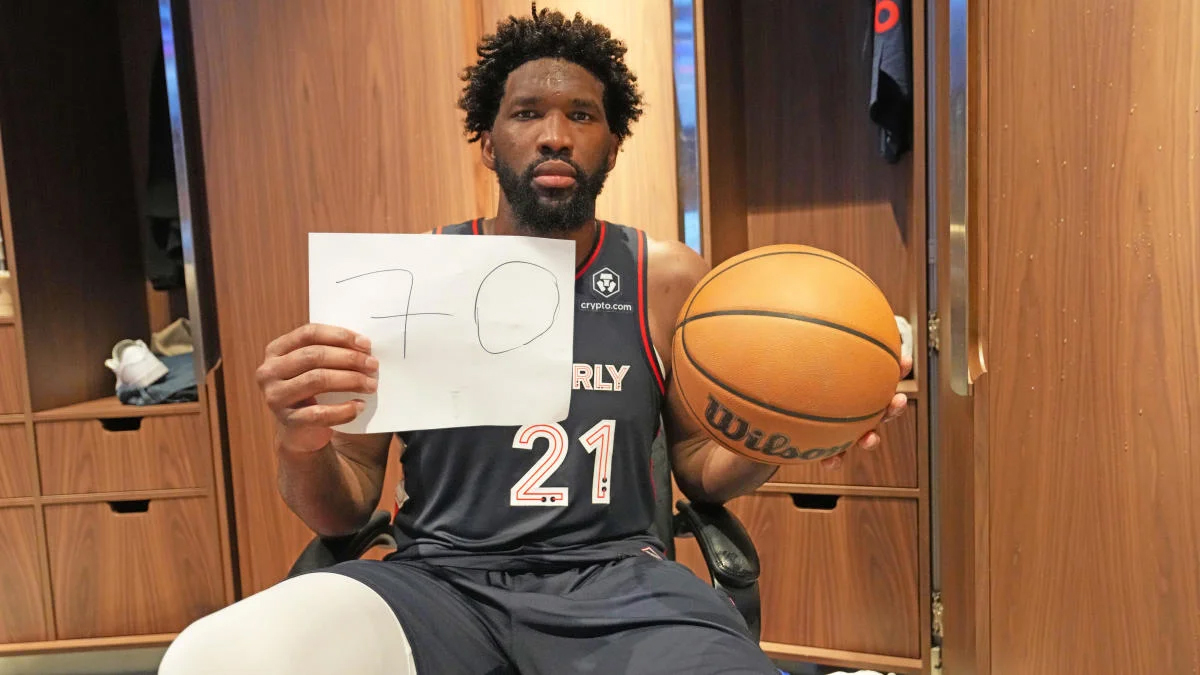 Joel Embiid, MVP à 70 points