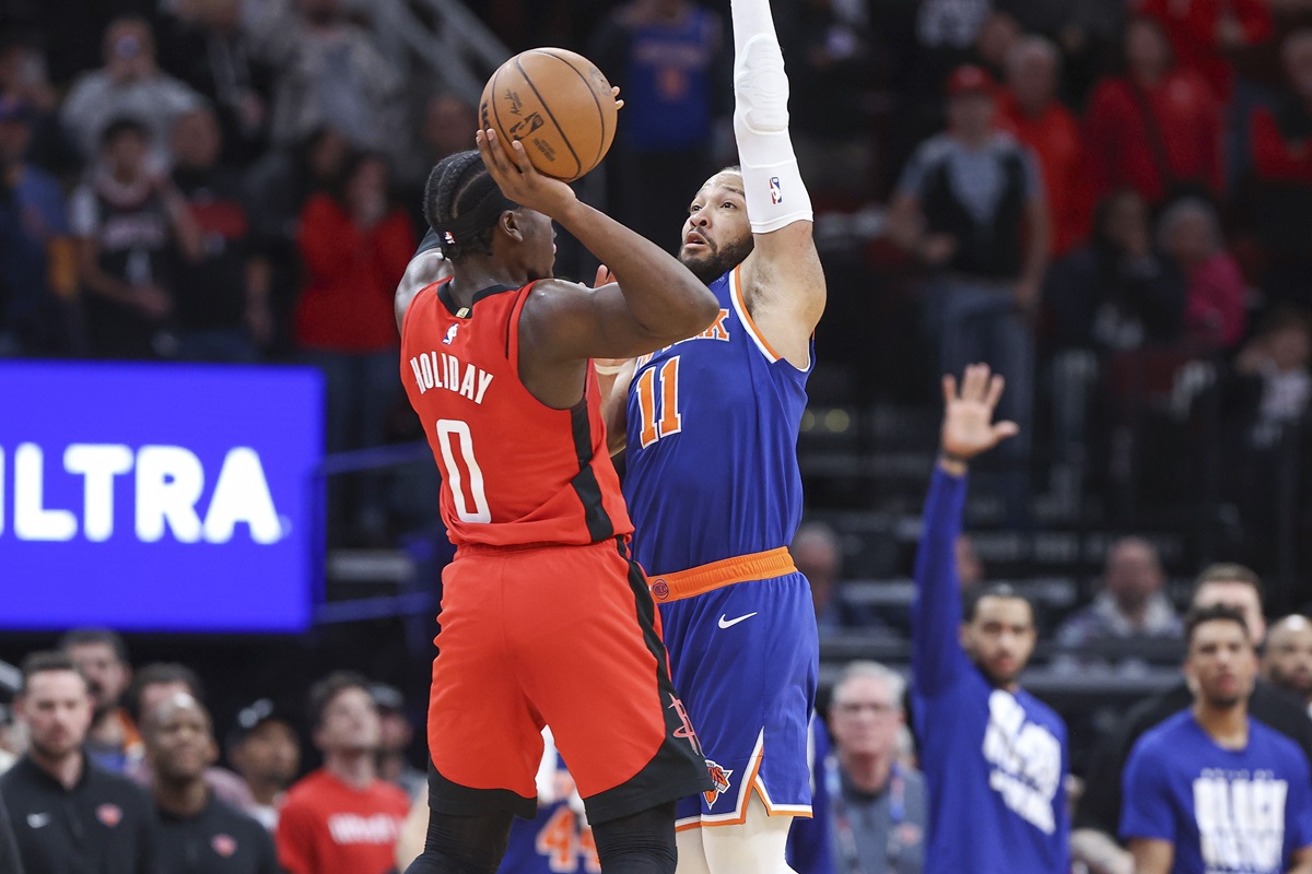 Jalen Brunson et Aaron Holiday Rockets