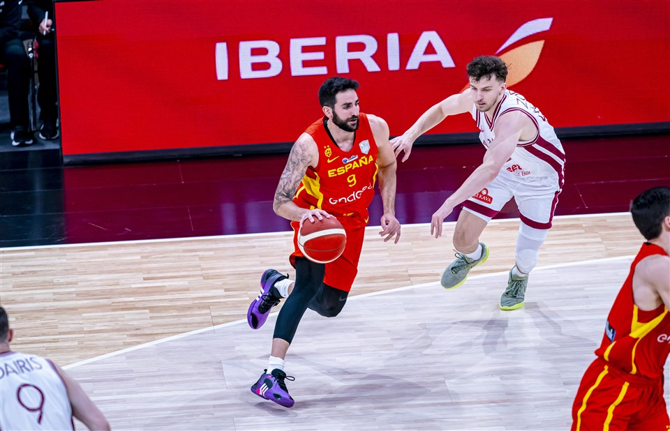 Ricky Rubio face à la Lettonie