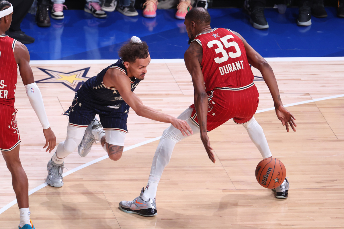 Trae Young et Kevin Durant au All-Star Game 2024