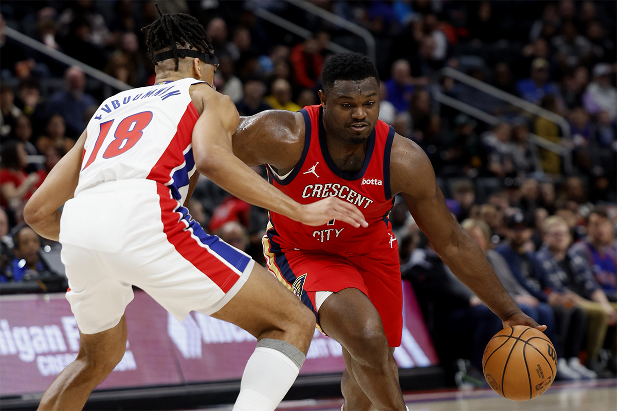 Zion Williamson face aux Pistons