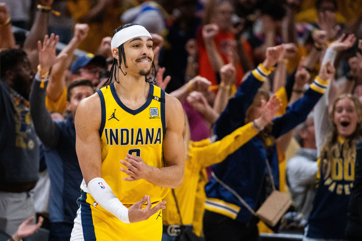 Andrew Nembhard face aux Knicks