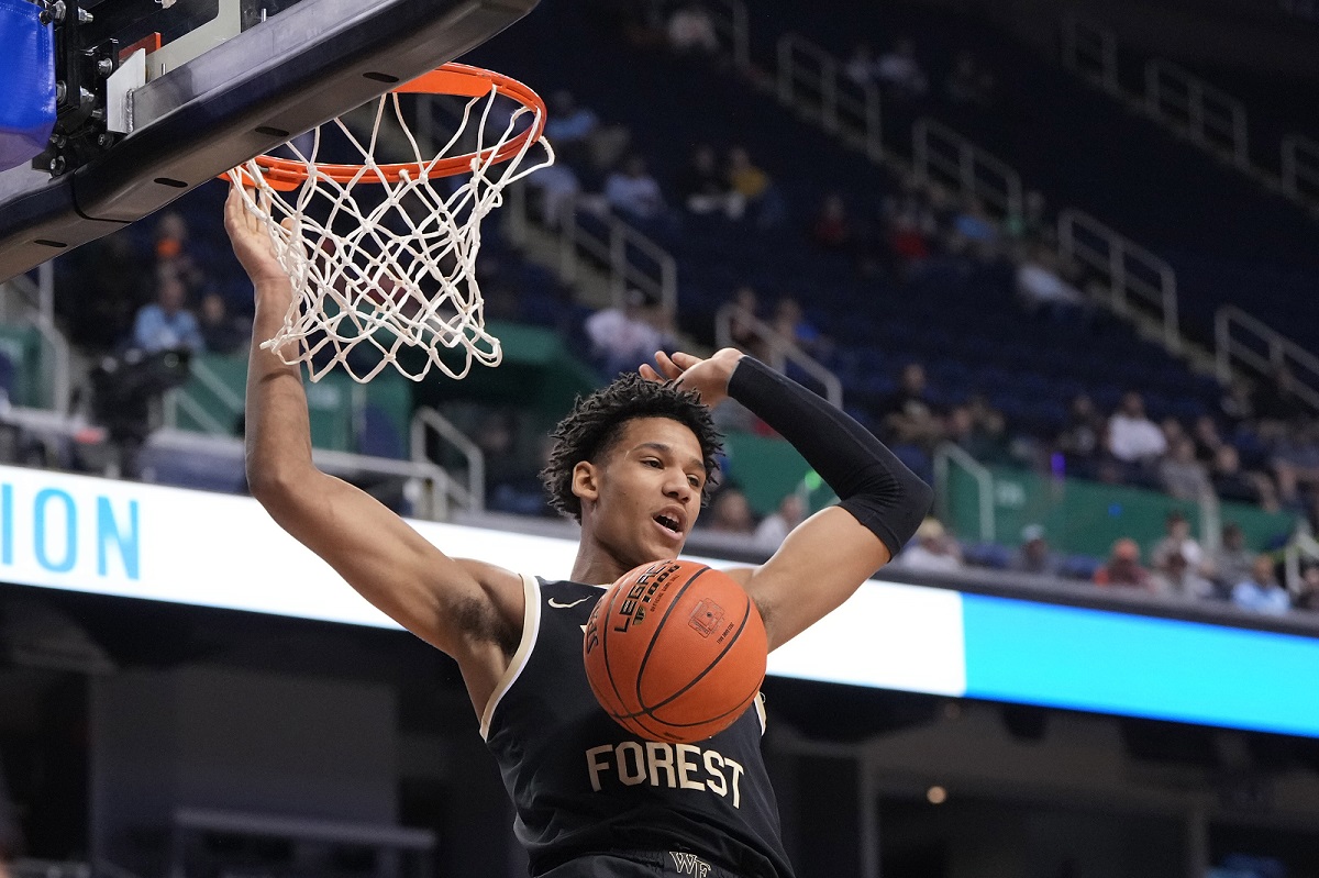 Bobi Klintman sous les couleurs de Wake Forest en mars 2023