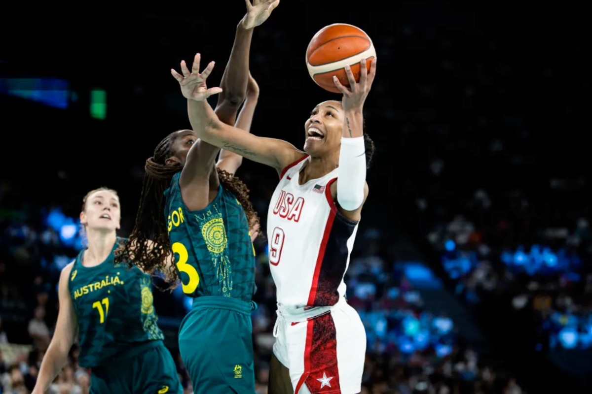 A'ja Wilson et les Américaines face à l'Australie