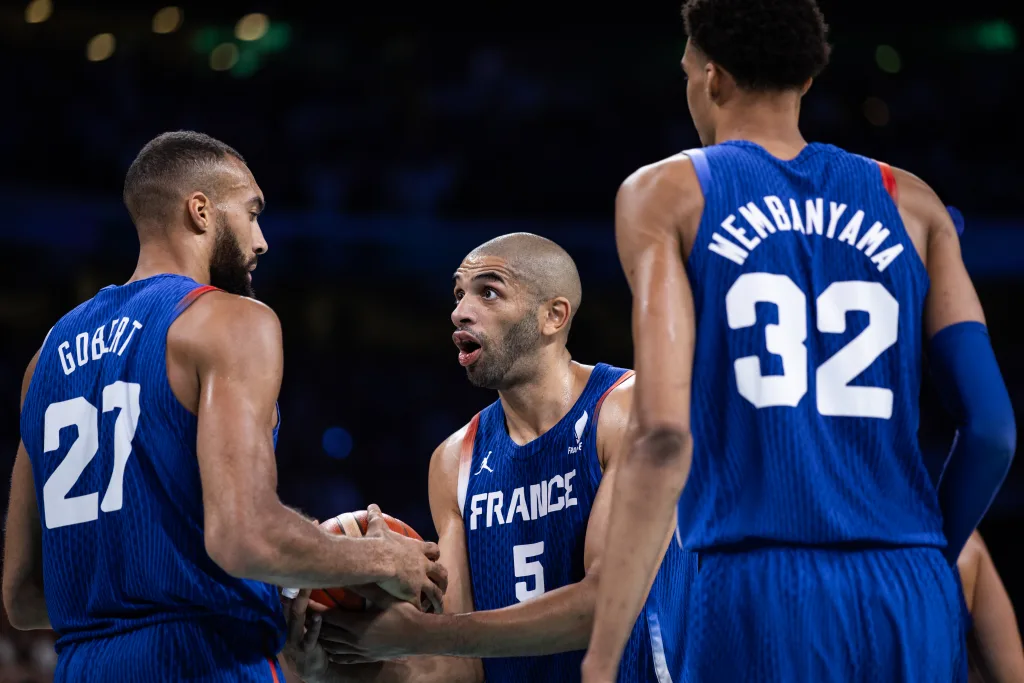Nicolas Batum et l'Equipe de France