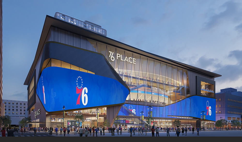 La nouvelle salle des Sixers à Philadelphie