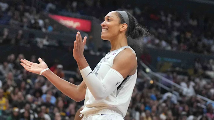 A'ja Wilson avec les Las Vegas Aces