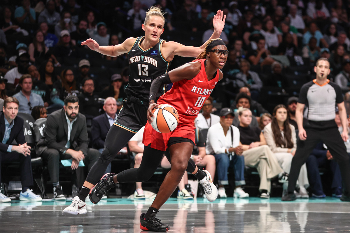 Leonie Fiebich avec le New York Liberty