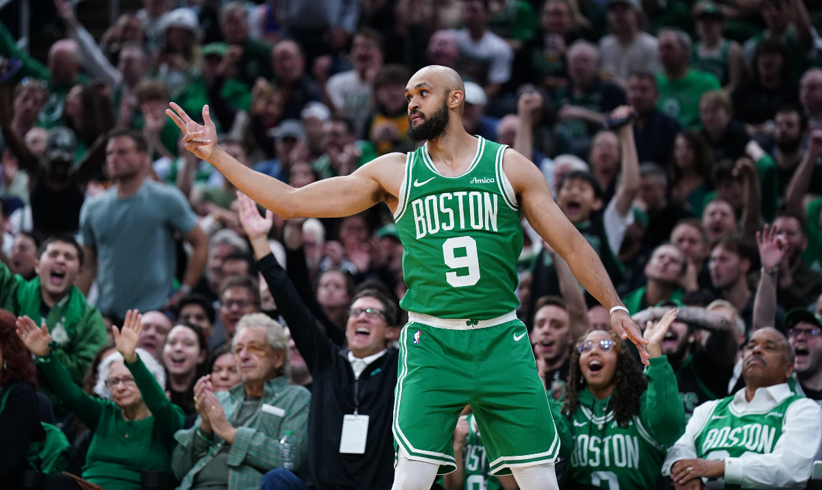 Derrick White avec les Celtics