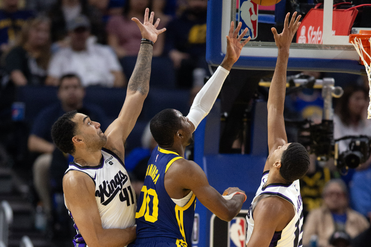 Jonathan Kuminga avec les Warriors