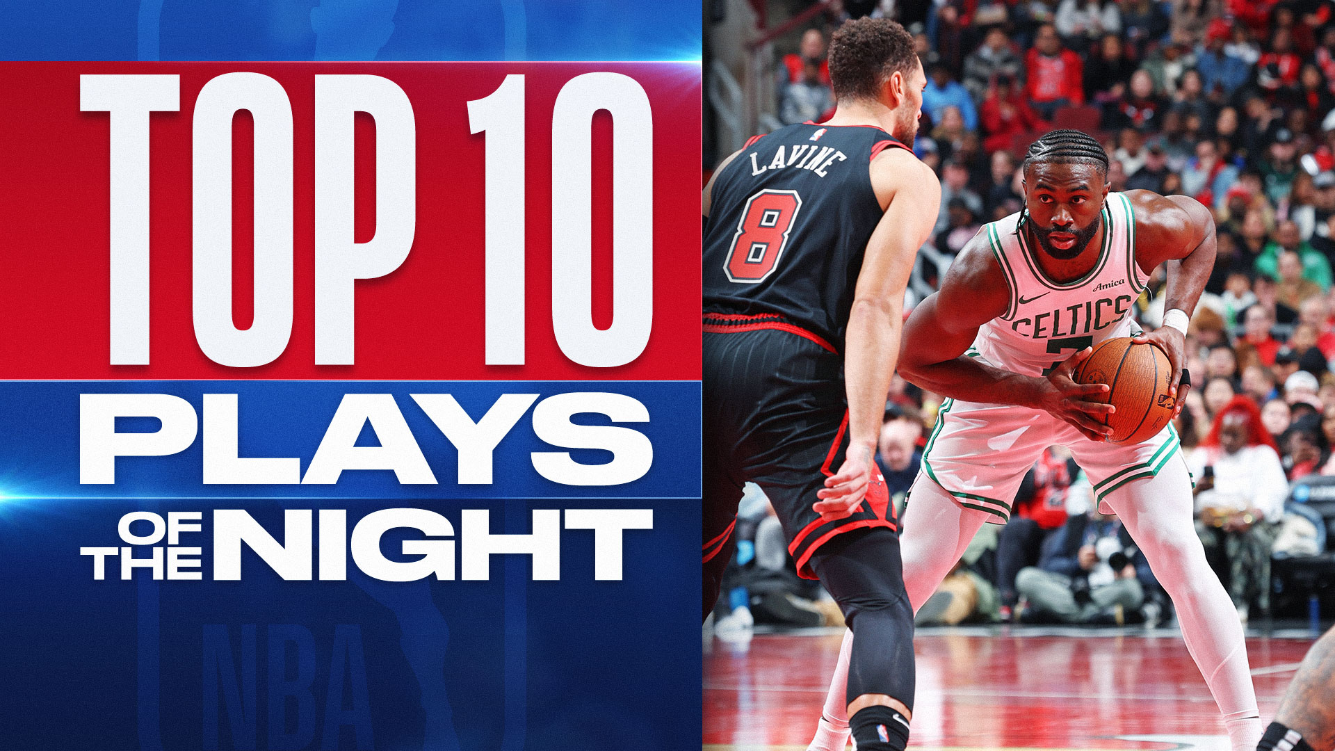 Le Top 10 de la nuit avec Jaylen Brown à la première place