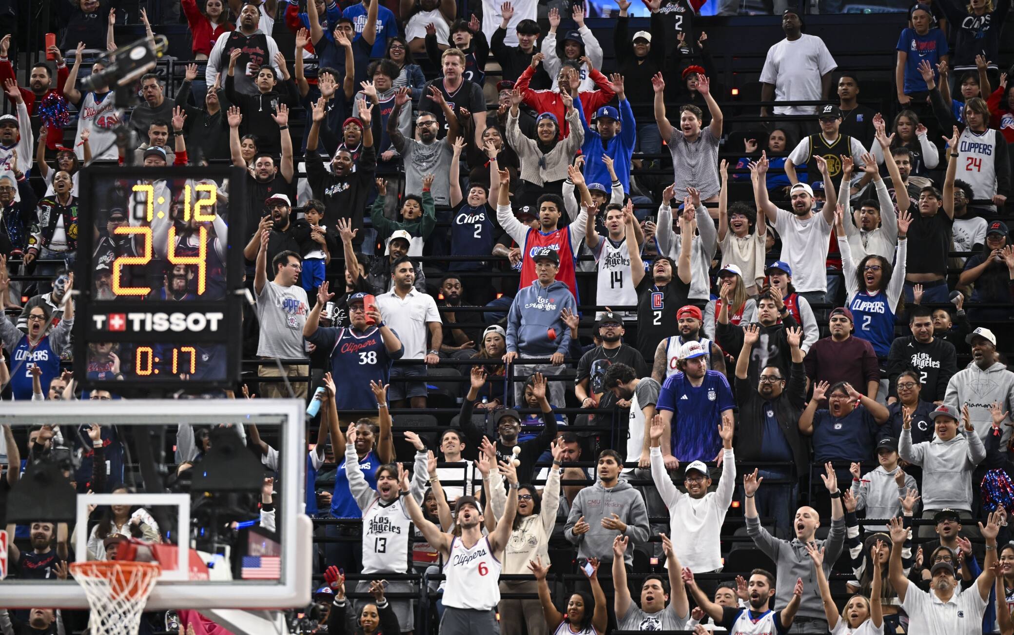 Le "Wall" des Clippers à l'Intuit Dome