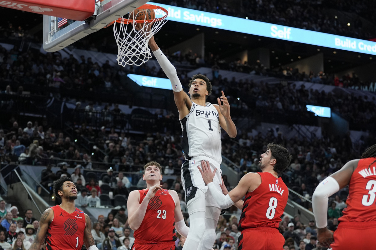 Victor Wembanyama et les Spurs face aux Blazers
