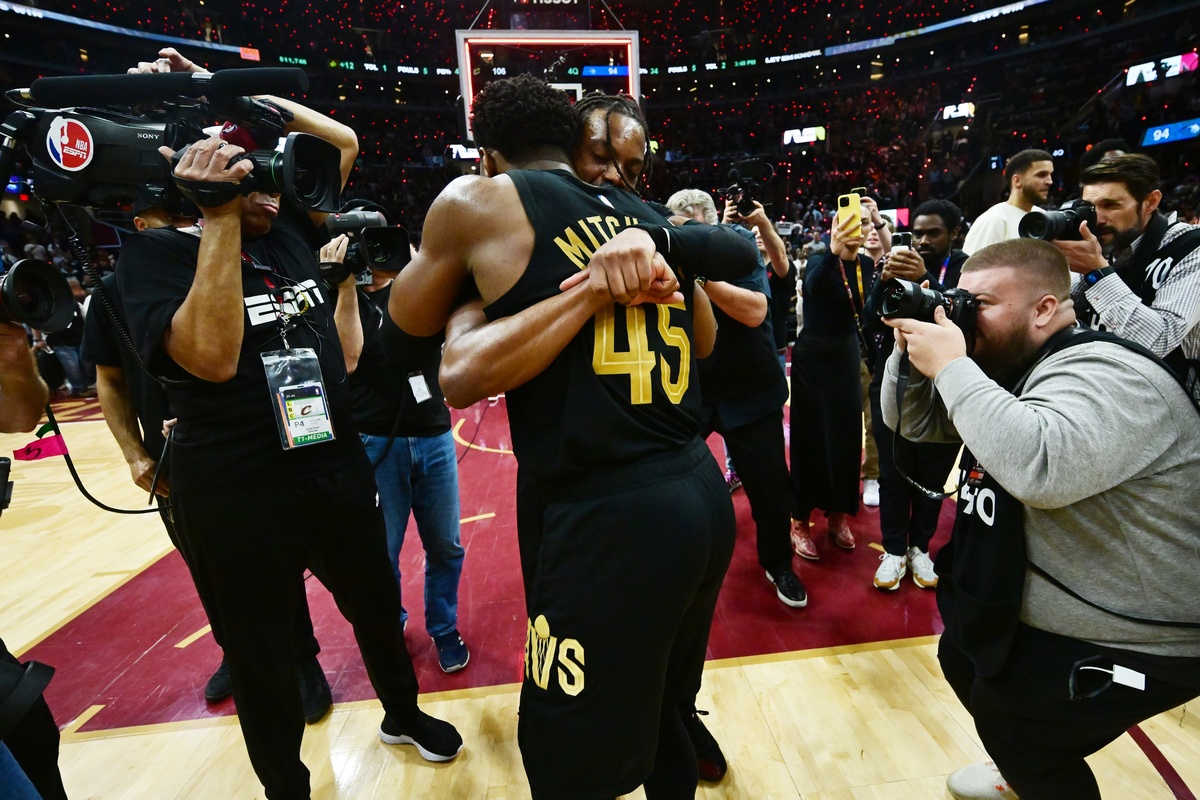 Darius Garland et Donovan Mitchell