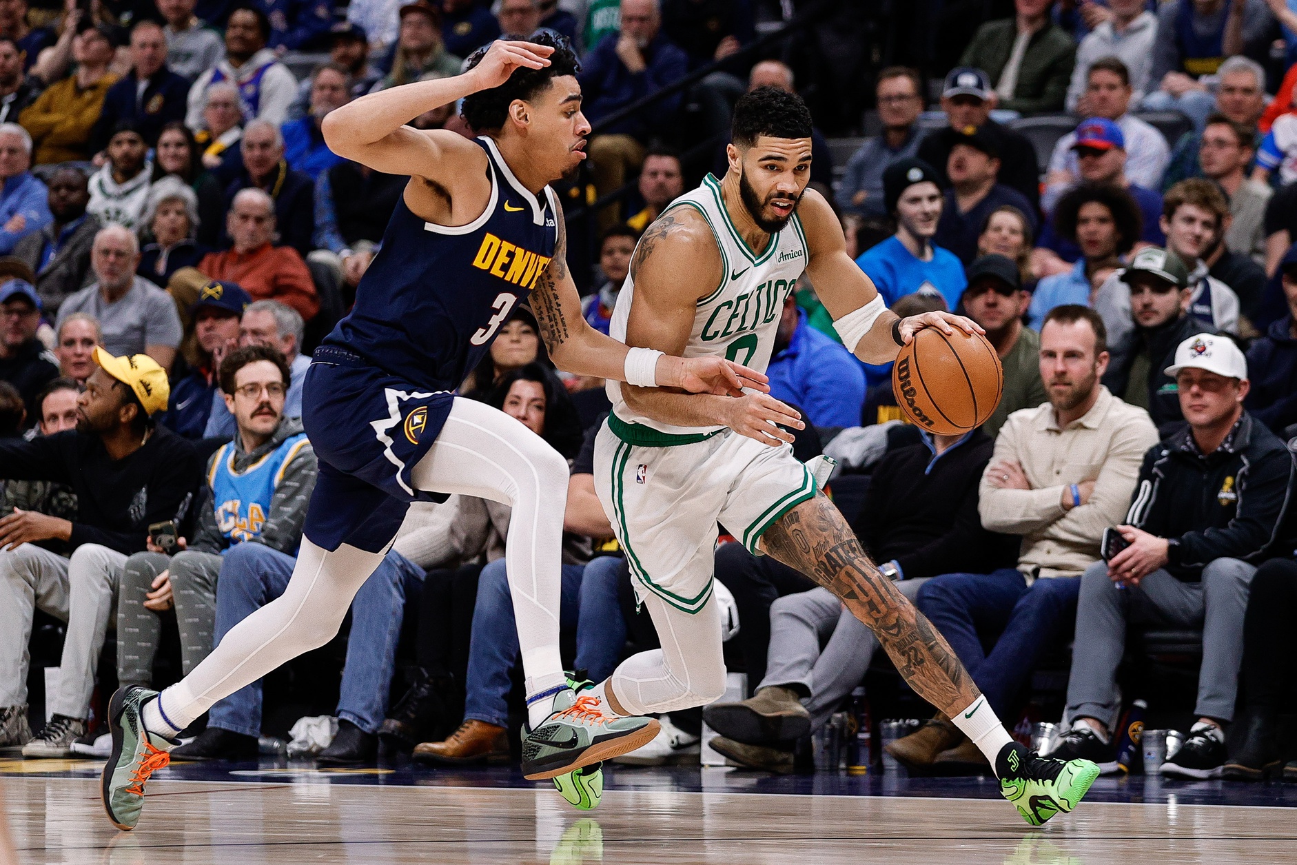 Jayson Tatum avec les Celtics