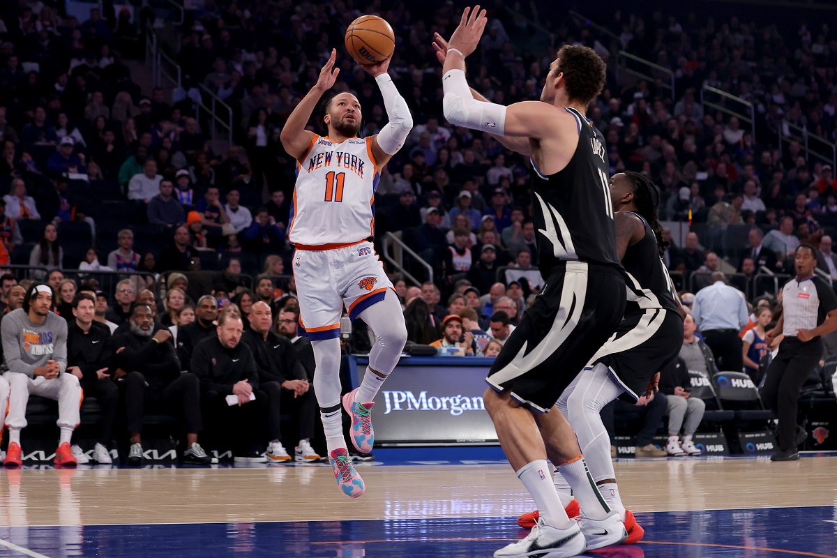 Jalen Brunson (Knicks) contre les Bucks