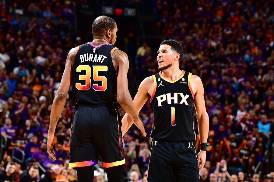 Kevin Durant et Devin Booker