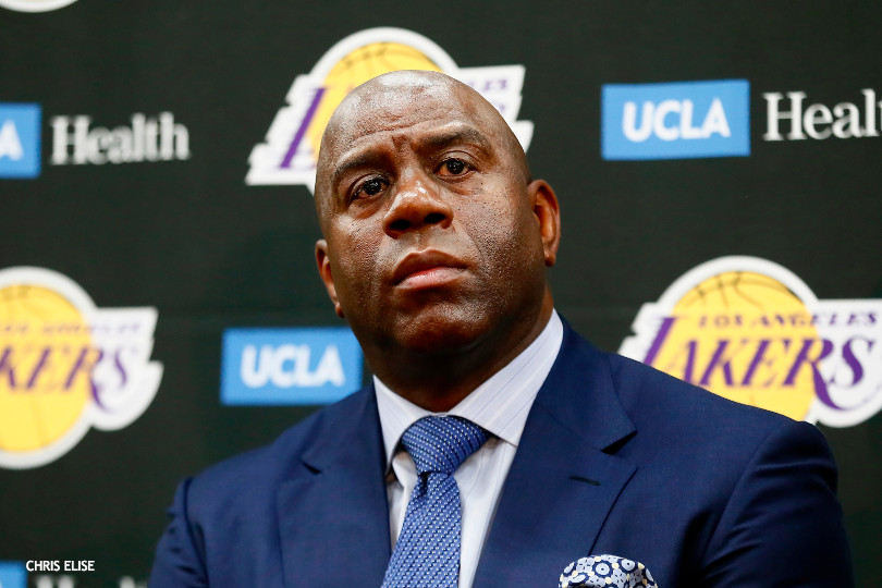 Magic Johnson avec les Los Angeles Lakers