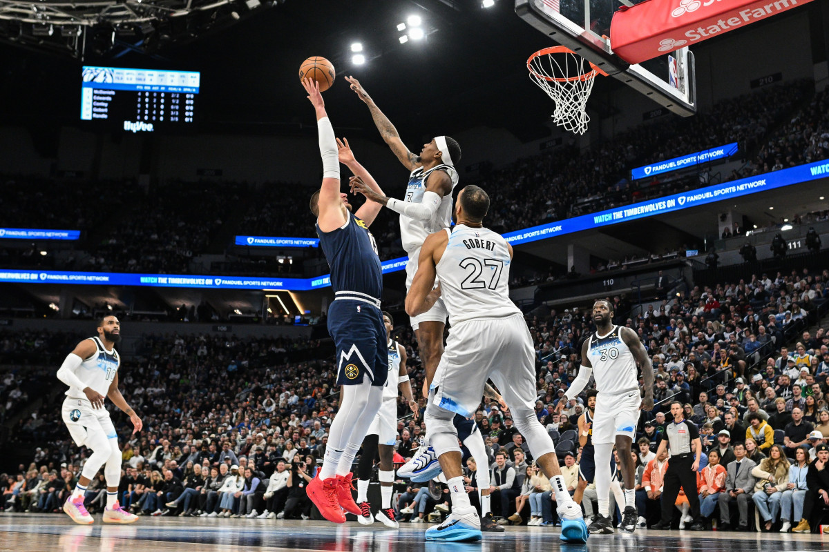 Rudy Gobert et les Wolves face aux Nuggets