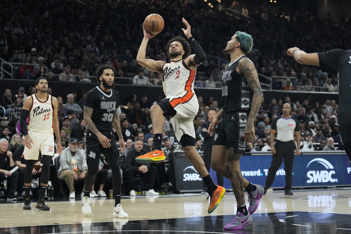 Les Spurs face aux Pistons