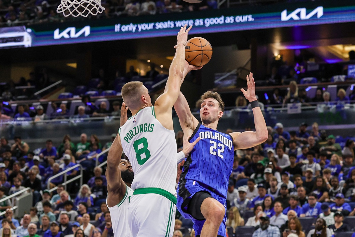 Franz Wagner (Magic) contre les Celtics au Game 3