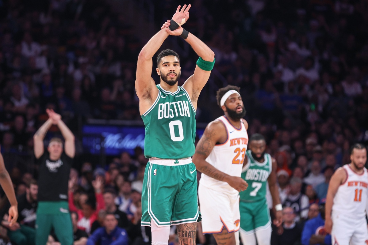 Jayson Tatum avec les Celtics