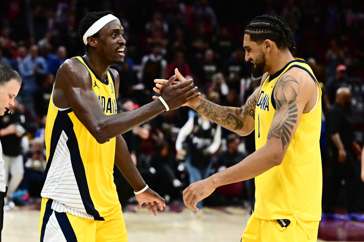 Les Pacers avec leur maillot "or"