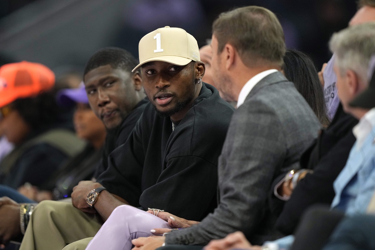 Jonathan Kuminga et Joe Lacob
