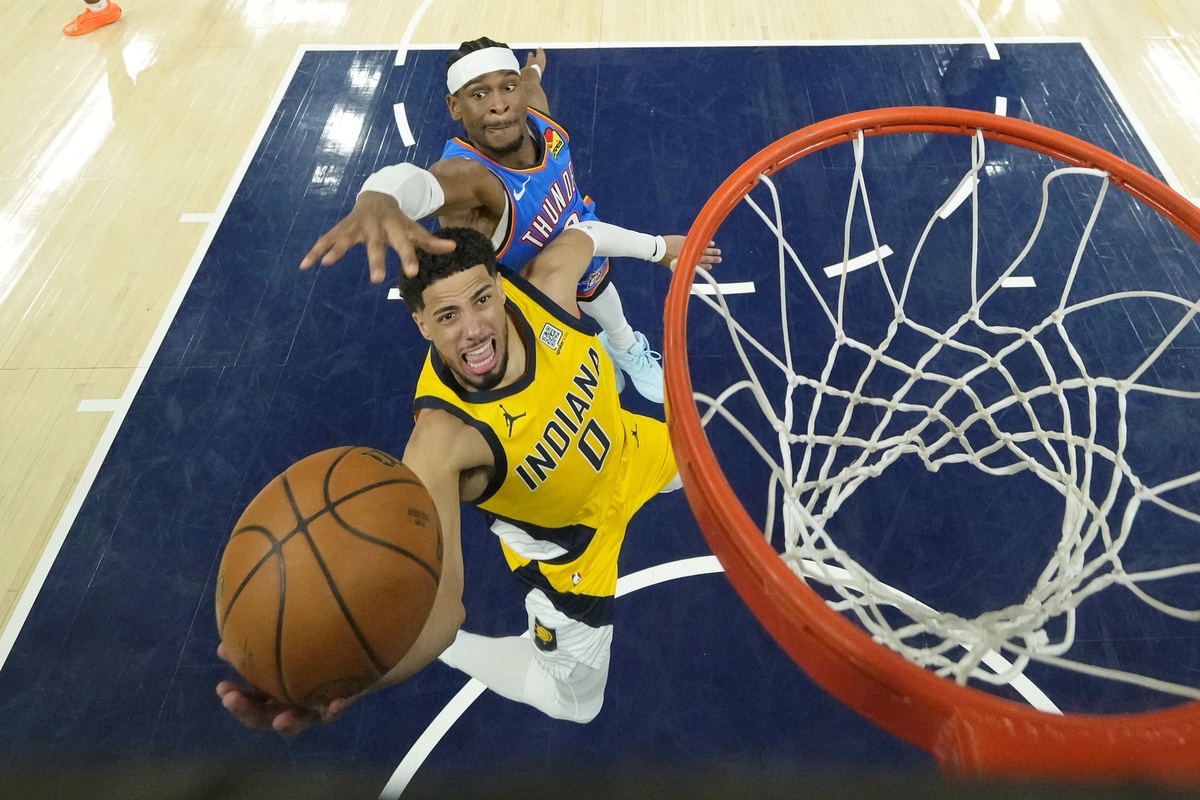 Tyrese Haliburton et Shai Gilgeous-Alexander en NBA Finals 2025