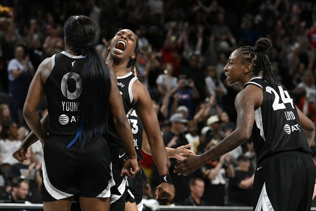 Les Las Vegas Aces face aux Dallas Wings en WNBA